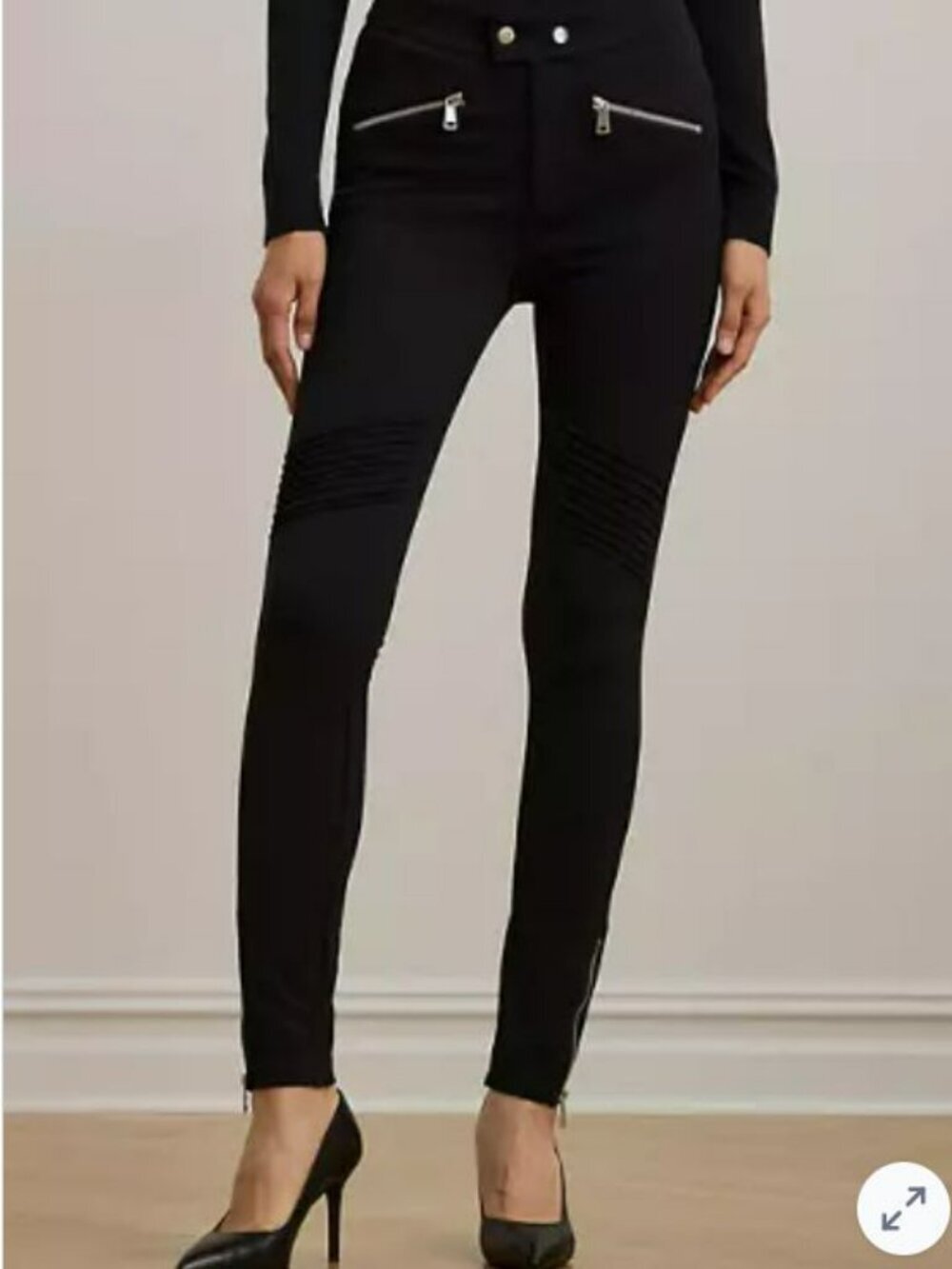 Lauren Ralph Lauren Women's Pintucked Ponte Jodhpur Pants